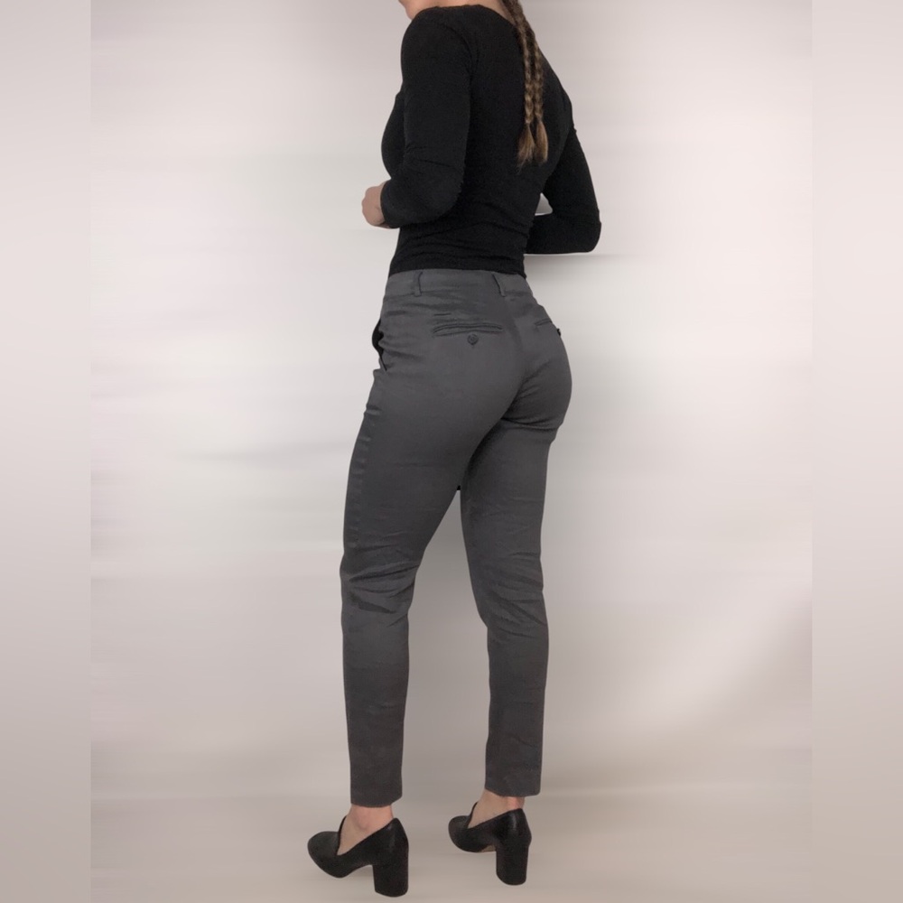 NWT‎ Vince Linen Cross Waist Slim Fit Trouser Pant Gray Size 0 Work Business